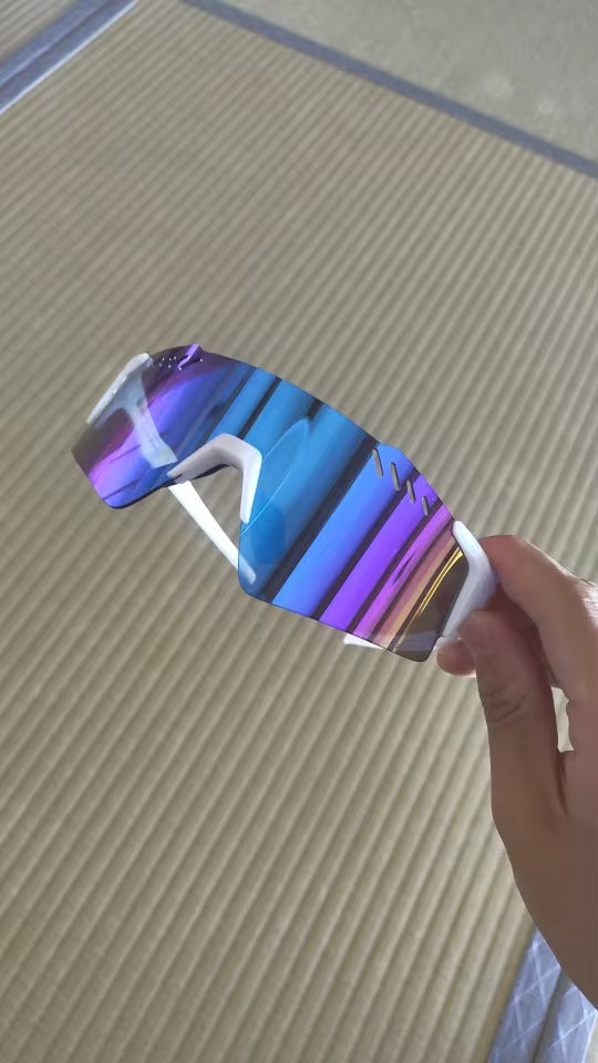 Customer wearing the sunglasses
