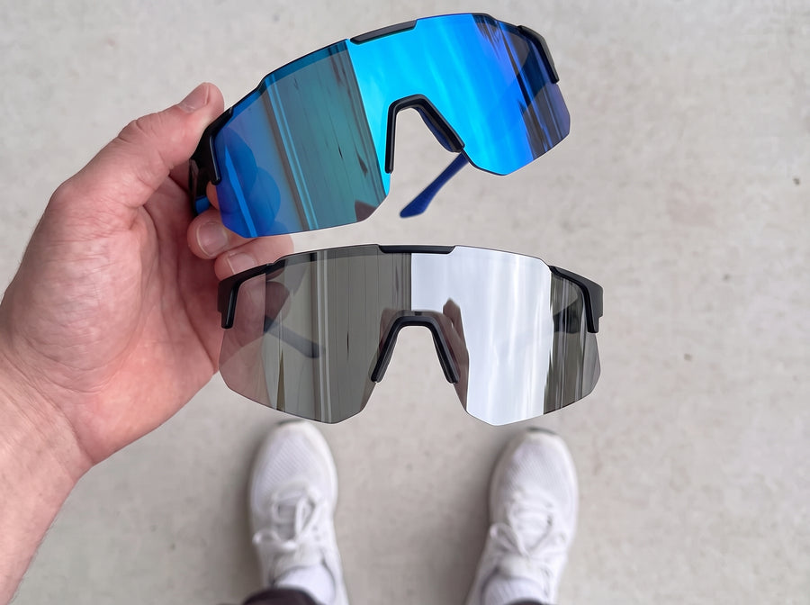 Cliente usando las gafas