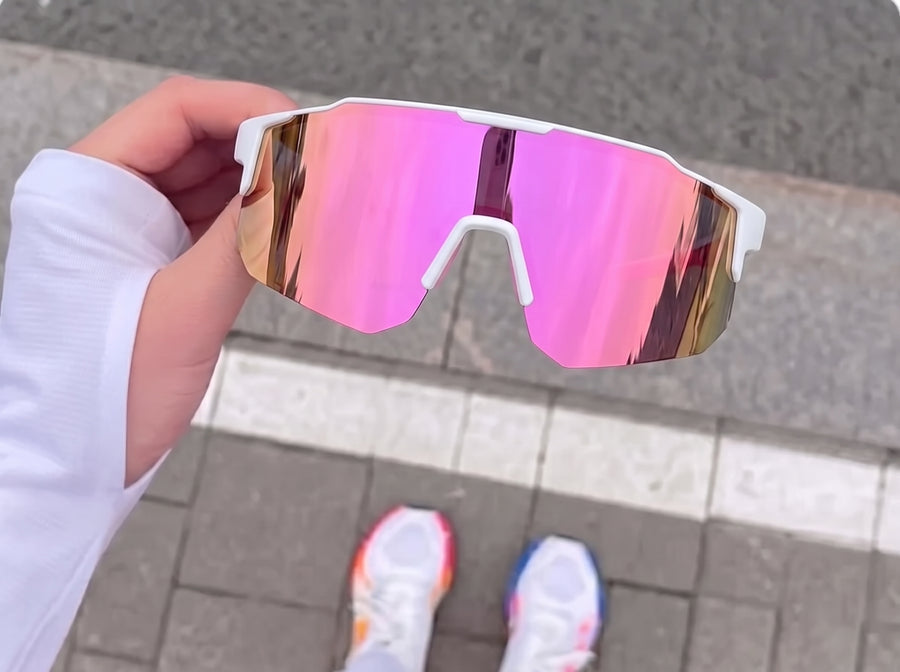 Cliente usando las gafas